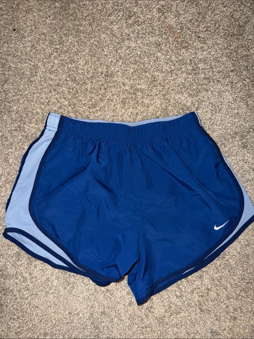 Nike Women’s Royal and Light Blue Athletic Running Shorts